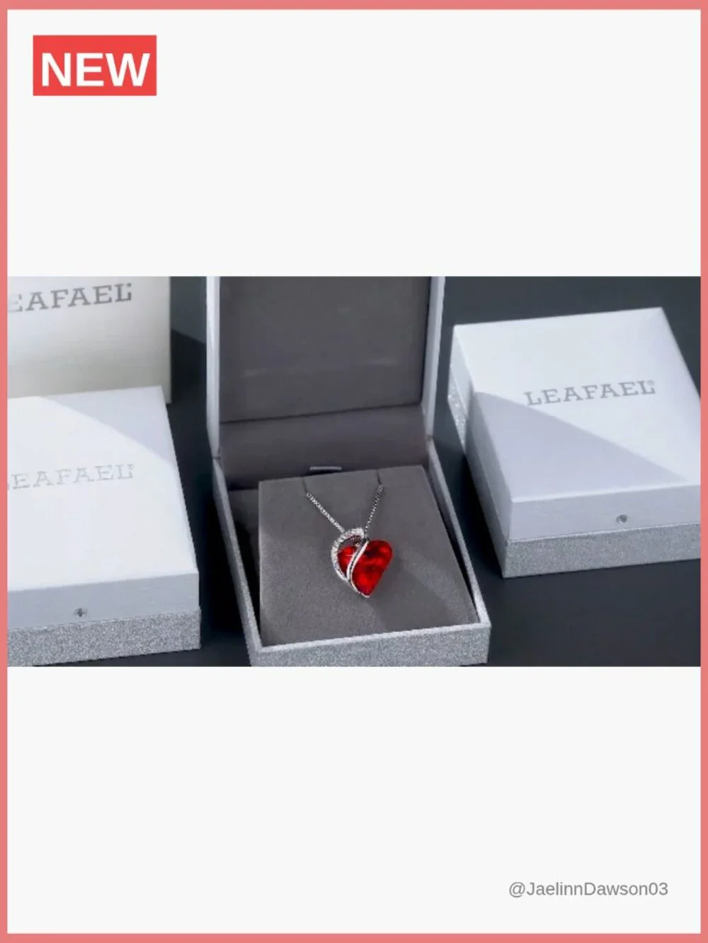 Infinity Love Heart Pendant Necklace, Birthstone Crystal, 18